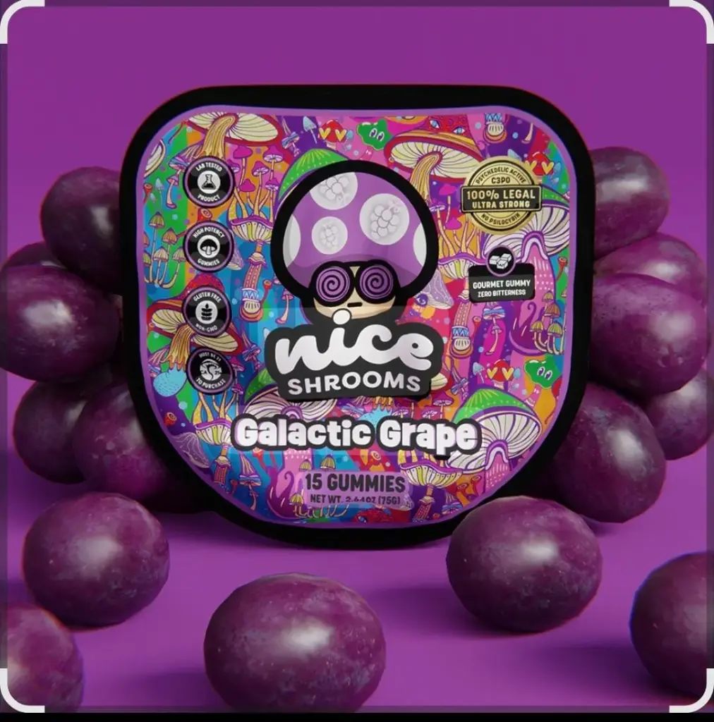 Nice Leaf Galactic Grape Mushroom Gummies