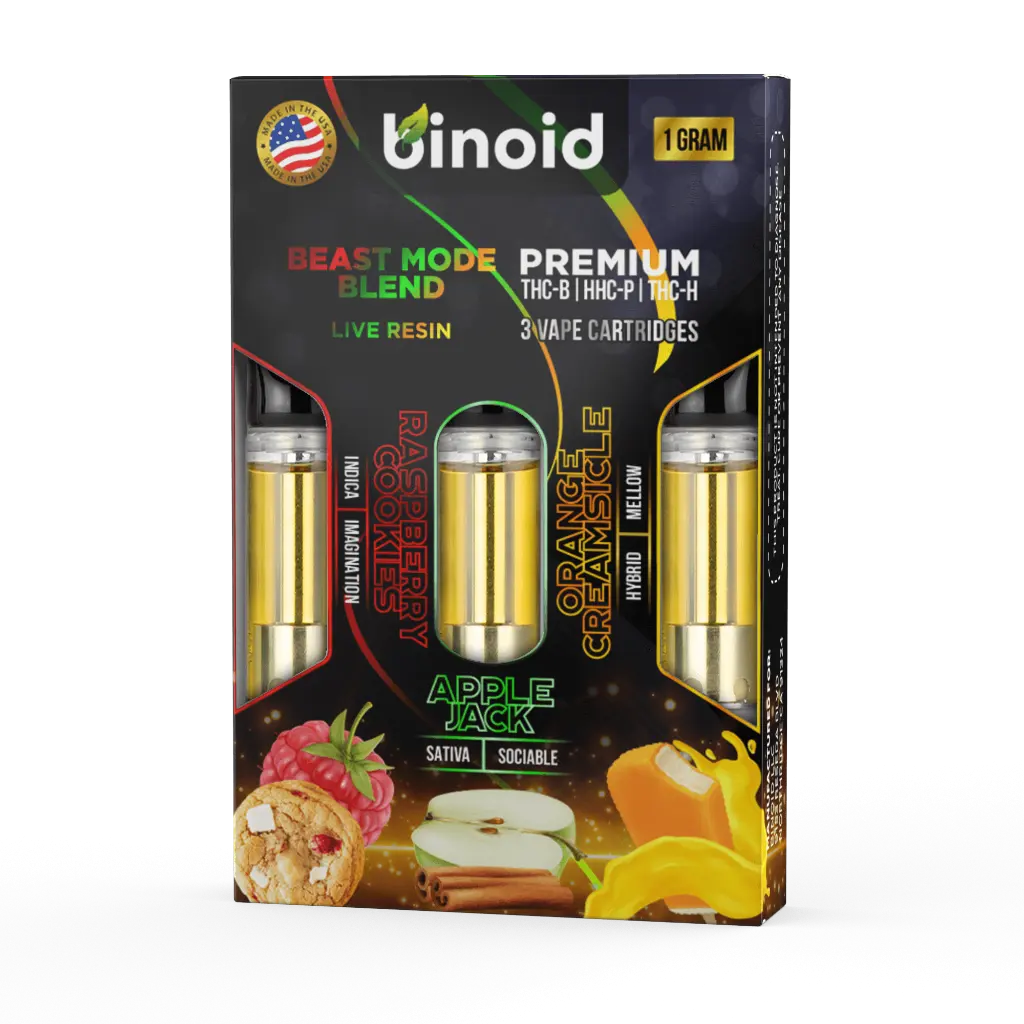 Binoid - Beast Mode 3 Pack - 1gr (indica-Hibrido-Sativa)