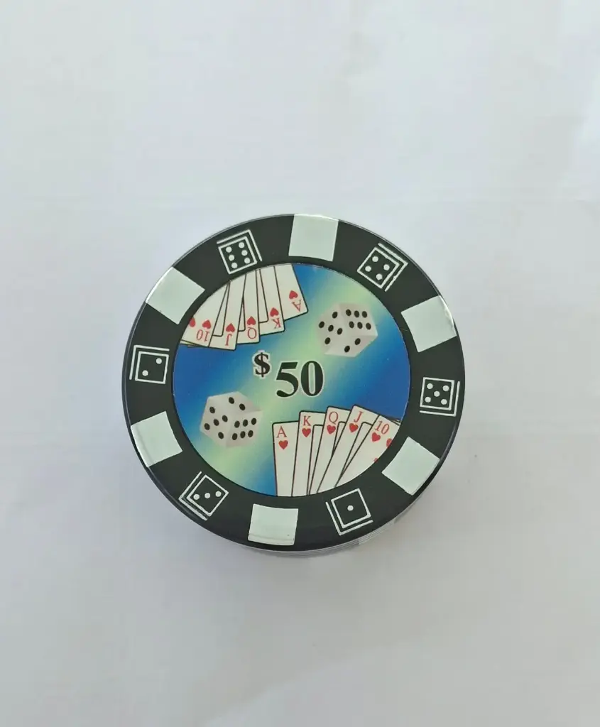 Picadora Ficha de Poker Azul