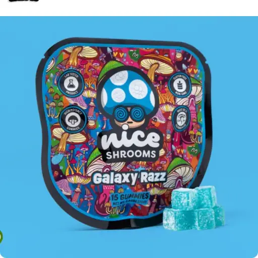 [00613] Nice Leaf - Galaxy Razz Mushroom Gummies